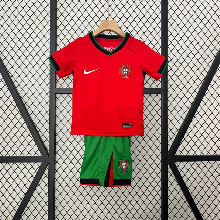Maillots Enfant Domicile Portugal 2024/2025 Rouge 16-28